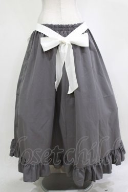 画像3: Cherirulu Chocola / MYフリルスカート+エプロン 4L グレー H-26-01-07-020-GO-SK-NS-ZH