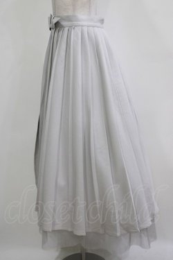 画像2: EATME / プリーツラップチュールスカート M グレー H-26-01-07-021-LO-SK-NS-ZH