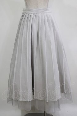 画像3: EATME / プリーツラップチュールスカート M グレー H-26-01-07-021-LO-SK-NS-ZH