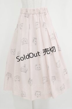 画像1: Franche Lippee / オリプリスカート M ピンク H-26-01-07-022-LO-SK-NS-ZH