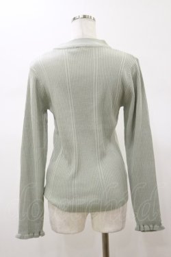 画像2: axes femme / バラボトルネックリブニット Free ミント H-26-01-08-045-AX-TO-NS-ZH