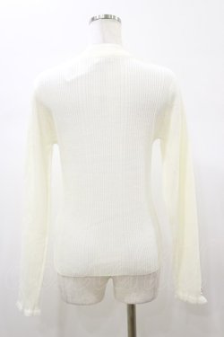 画像2: axes femme / バラボトルネックリブニット Free 生成り H-26-01-08-046-AX-TO-NS-ZH