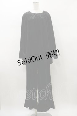 画像1: Kurumi Collaboration / マダムノクターンルームウエア LL ブラック H-26-01-08-050-LO-OP-NS-ZH