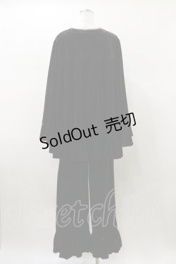 画像2: Kurumi Collaboration / マダムノクターンルームウエア LL ブラック H-26-01-08-050-LO-OP-NS-ZH