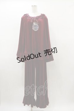 画像1: Kurumi Collaboration / マダムノクターンルームウエア LL ボルドー H-26-01-08-051-LO-OP-NS-ZH