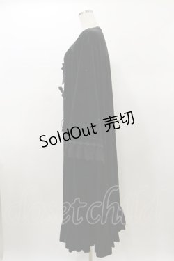 画像3: Kurumi Collaboration / マダムノクターンルームガウン LL ブラック H-26-01-08-052-LO-TO-NS-ZH