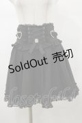 LIZ LISA / レースアップハートカシュクールスカート Free ブラック H-26-01-08-053-LO-SK-NS-ZH