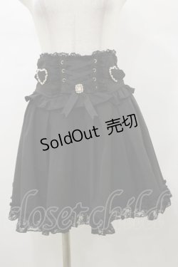 画像1: LIZ LISA / レースアップハートカシュクールスカート Free ブラック H-26-01-08-053-LO-SK-NS-ZH