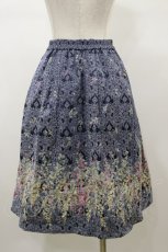 画像2: axes femme / フラワープリントスカート M ネイビー H-26-01-08-055-AX-SK-NS-ZH (2)