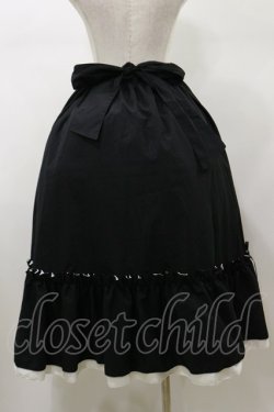 画像2: Cherirulu Chocola / mnリボンギャザーSK 3L ブラック H-26-01-08-056-LO-SK-NS-ZH