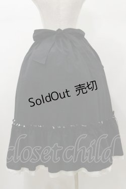 画像2: Cherirulu Chocola / mnリボンギャザーSK 3L ブラック H-26-01-08-056-LO-SK-NS-ZH