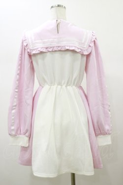画像2: Ank Rouge / ジャージセーラーワンピース M ピンク H-26-01-08-058-CA-OP-NS-ZH