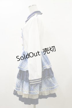 画像3: To Alice / シャイニーアイドルワンピース M オフ/ブルー H-26-01-08-059-LO-OP-NS-ZH