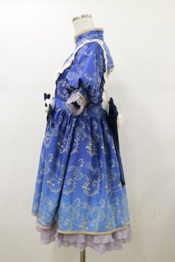 画像3: To Alice / パンダチャイナメイドワンピース M ブルー H-26-01-08-060-LO-OP-NS-ZH
