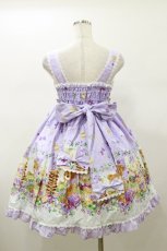 画像2: metamorphose / CL　honey picnic シャーリングジャンパースカート Free ラベンダー H-26-01-08-066-ME-OP-NS-ZH (2)