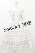 Alice Mashiro / チェックティアードジャンパースカート M ピンク H-26-01-08-067-LO-OP-NS-ZH