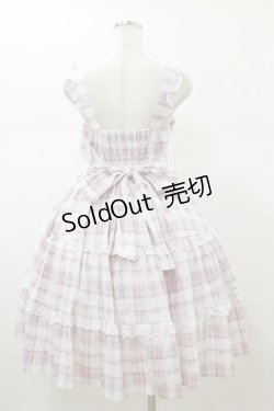 画像2: Alice Mashiro / チェックティアードジャンパースカート M ピンク H-26-01-08-067-LO-OP-NS-ZH