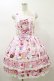 画像1: metamorphose / Sweets Timeフリルジャンパースカート Free ピンク H-26-01-08-071-ME-OP-NS-ZH (1)