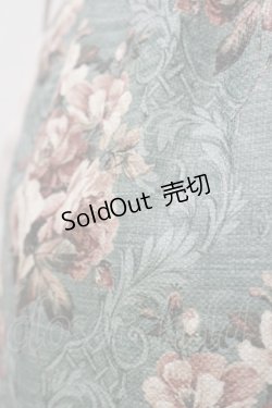 画像3: axes femme / クラシックローズ柄ジャンスカ Free グリーン H-26-01-08-075-AX-OP-NS-ZH