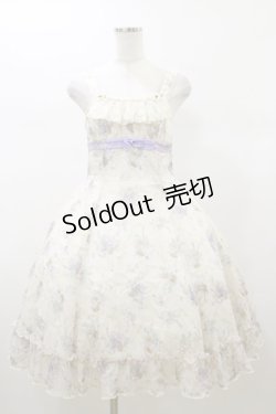 画像1: ALICE and the PIRATES / オフィーリアブーケ〜花に葬られた夜〜柄ジャンパースカートI Free 生成り H-26-01-08-080-PA-OP-NS-ZH