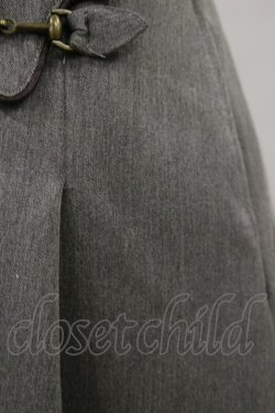 画像4: Fi.n.t / ビットフラップVネックジャンパースカート Free GRAY H-26-01-08-084-CA-OP-NS-ZH