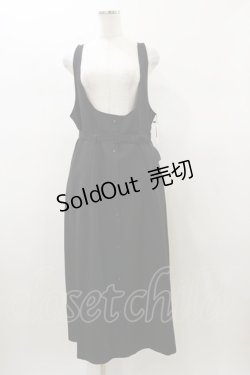 画像1: DearMyLoveRose / 細ベルトフェミニンジャンスカ 3L ブラック H-26-01-08-085-EL-OP-NS-ZH