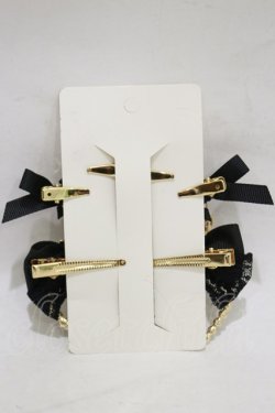 画像2: LIZ LISA / ビジュー6コセットクリップ  ブラック H-26-01-08-016-LO-AC-NS-ZH