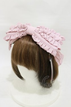 画像1: Chalmiere / リボン型ヘッドドレス  ピンク H-26-01-08-024-LO-AC-NS-ZH