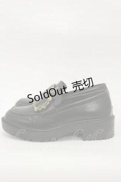 画像2: axes femme / フロントバックルローファー M/23.5cm ブラック H-26-01-08-031-AX-SH-NS-ZH