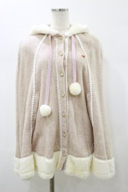 画像1: BABY,THE STARS SHINE BRIGHT / うさみみマント Free ピンク H-26-01-08-032-BA-JA-NS-ZH