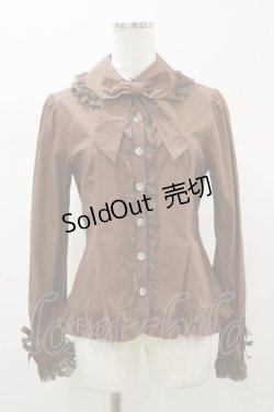 画像1: Angelic Pretty / 丸襟アソートリボンブラウス Free ブラウン H-26-01-08-033-AP-BL-NS-ZH