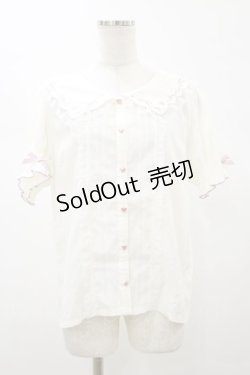 画像1: LIZ LISA / スカラップ刺繍セーラートップス Free オフ H-26-01-08-034-LO-BL-NS-ZH