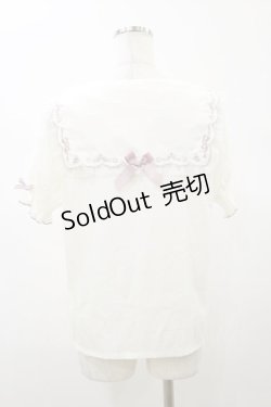 画像2: LIZ LISA / スカラップ刺繍セーラートップス Free オフ H-26-01-08-034-LO-BL-NS-ZH
