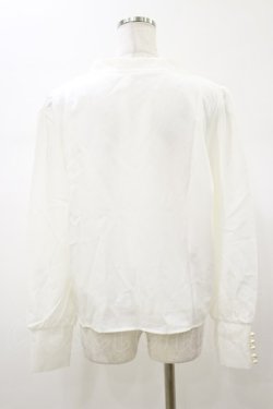 画像2: DearMyLoveMillor / オリジナル釦リュバンブラウス 3L オフ H-26-01-08-035-LO-BL-NS-ZH