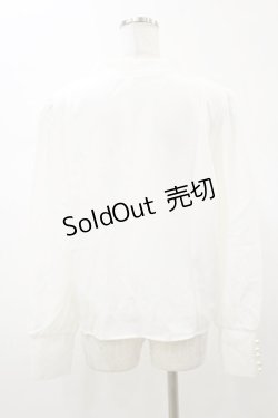 画像2: DearMyLoveMillor / オリジナル釦リュバンブラウス 3L オフ H-26-01-08-035-LO-BL-NS-ZH