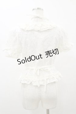 画像2: BABY,THE STARS SHINE BRIGHT / Cherry Paradeスクエアブラウス  オフ H-26-01-08-039-BA-BL-NS-ZH