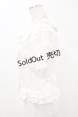 画像3: BABY,THE STARS SHINE BRIGHT / Cherry Paradeスクエアブラウス  オフ H-26-01-08-039-BA-BL-NS-ZH