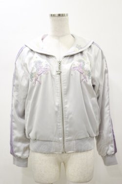 画像1: Secret Honey / ユニコーン刺繍セーラーブルゾン Free グレー H-26-01-08-041-CA-JA-NS-ZH