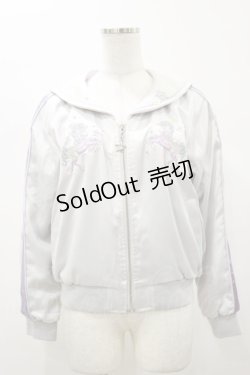 画像1: Secret Honey / ユニコーン刺繍セーラーブルゾン Free グレー H-26-01-08-041-CA-JA-NS-ZH