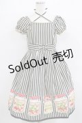 Emily Temple cute / ストライプ＆ジャム瓶ワンピース  クロ H-26-01-09-1003-ET-OP-KB-ZH