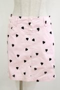 MILK / HEARTFUL SKIRT  ピンク H-26-01-09-1022-ML-SK-KB-ZH