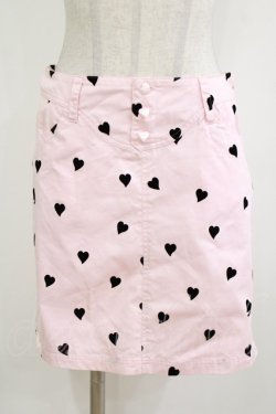 画像1: MILK / HEARTFUL SKIRT  ピンク H-26-01-09-1022-ML-SK-KB-ZH