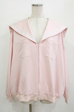 画像1: Candy Stripper / SAILOR JERSEYブルゾン  ピンク H-26-01-09-1025-PU-TO-KB-ZH