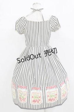 画像3: Emily Temple cute / ストライプ＆ジャム瓶ワンピース  クロ H-26-01-09-1003-ET-OP-KB-ZH