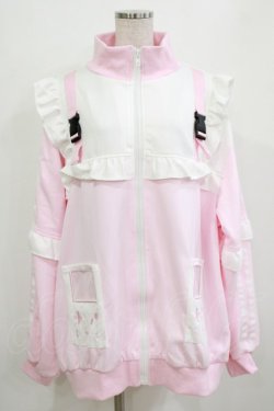 画像1: ACDC RAG / GAME OVERフリルジャケット  パステルピンク H-26-01-09-1027-PU-JA-KB-ZH