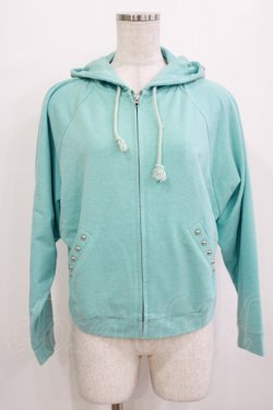 画像1: Candy Stripper / くま耳フードパーカー  サックス H-26-01-09-1029-PU-TO-KB-ZH