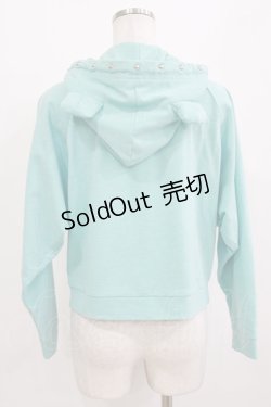 画像3: Candy Stripper / くま耳フードパーカー  サックス H-26-01-09-1029-PU-TO-KB-ZH