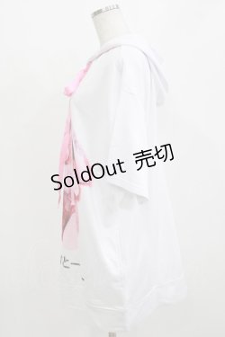 画像2: TRAVAS TOKYO / リボン付きプルパーカー  白 H-26-01-09-1031-PU-TO-KB-ZH