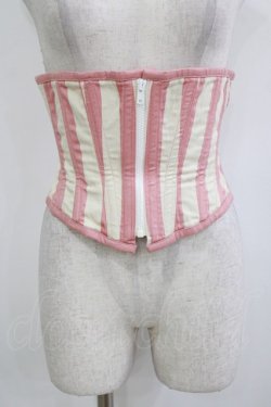 画像1: Dangerous nude / ストライプコルセット  ピンク H-26-01-09-1033-PU-TO-KB-ZH