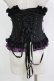 画像3: MR corset / レースアップフリルコルセット  ブラック×パープル H-26-01-09-1034-PU-ZA-KB-ZH (3)